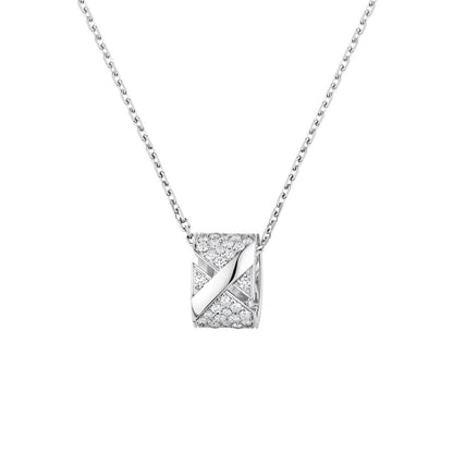 [Agudo Jewelry]LIENS EVIDENCE DIAMOND PAVED NECKLACE