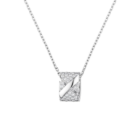 [Agudo Jewelry]LIENS EVIDENCE DIAMOND PAVED NECKLACE