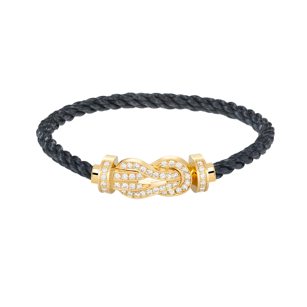 [Agudo Jewelry]CHANCE LARGE 8 FIGURE BUCKLE FULLDIAMOND BRACELET GOLD