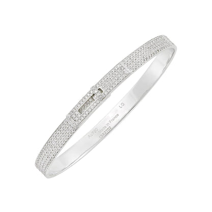 [Agudo Jewelry]HM KELLY BRACELET IN SILVER AND FULL PAVE DIAMOND