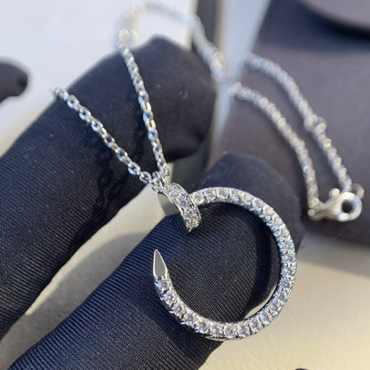 [Agudo Jewelry]JUSTE NECKLACE SILVER DIAMONDS