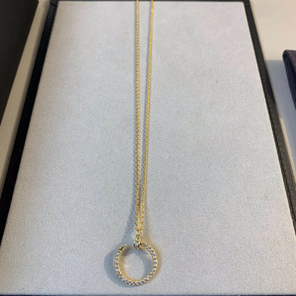 [Agudo Jewelry]JUSTE NECKLACE GOLD DIAMONDS