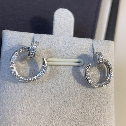 [Agudo Jewelry]JUSTE EARRINGS SILVER DIAMONDS