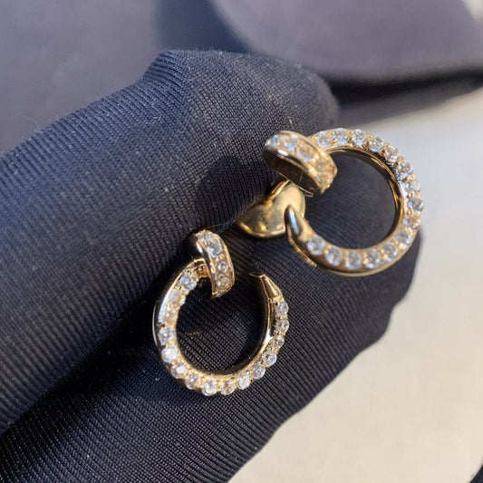 [Agudo Jewelry]JUSTE EARRINGS GOLD DIAMONDS