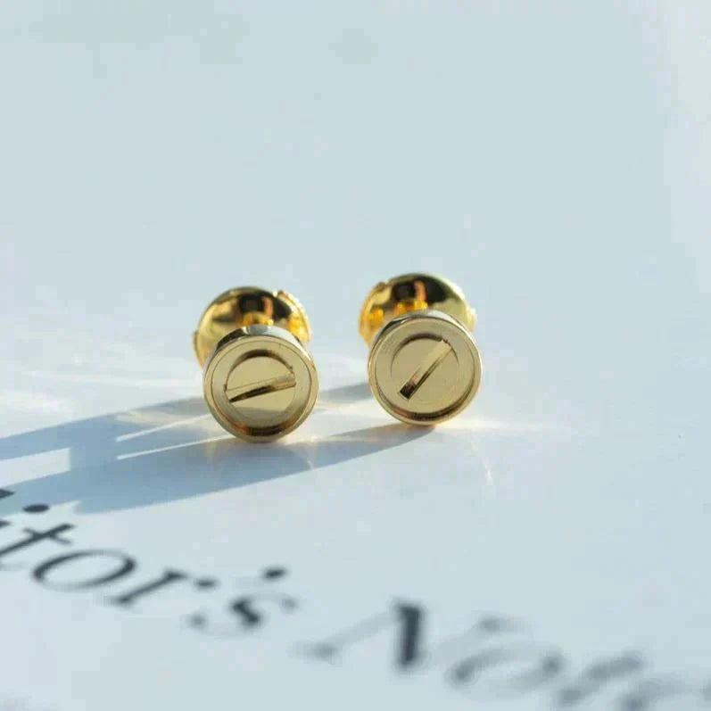 [Agudo Jewelry]LOVE EARRINGS GOLD 10MM