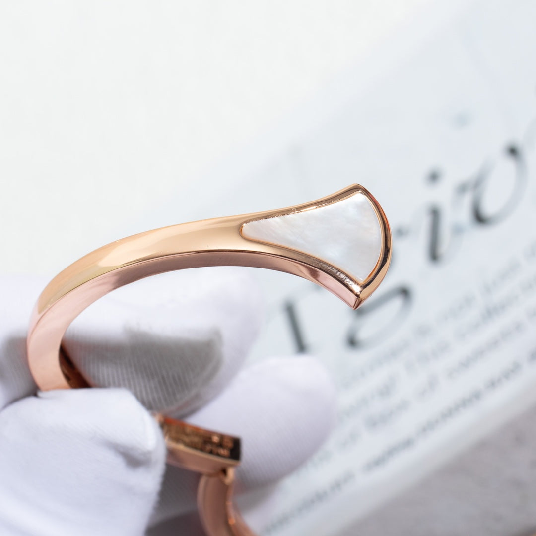 [Agudo Jewelry]DREAM BRACELET OPEN PINK GOLD MOP