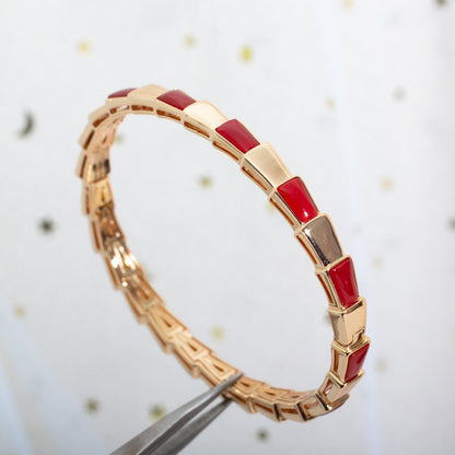 [Agudo Jewelry]SERPENTI BRACELET PINK GOLD RUBELLITE