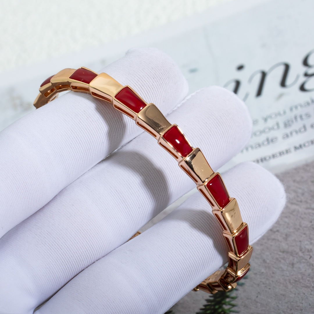 [Agudo Jewelry]SERPENTI BRACELET PINK GOLD RUBELLITE