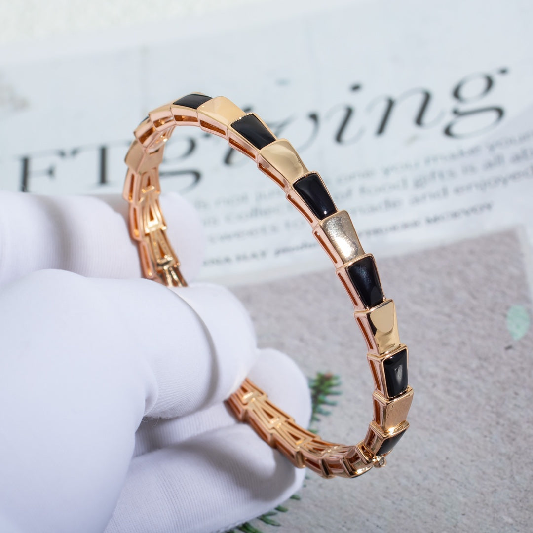 [Agudo Jewelry]SERPENTI BRACELET PINK GOLD ONYX