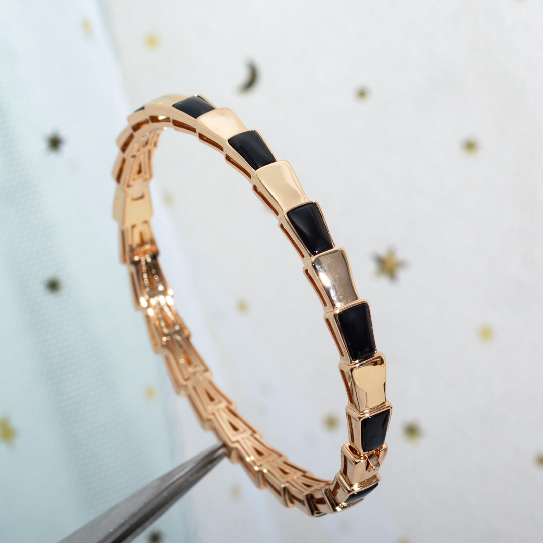 [Agudo Jewelry]SERPENTI BRACELET PINK GOLD ONYX