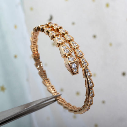 [Agudo Jewelry]SERPENTI BRACELET 6.8MM PINK GOLD DIAMOND