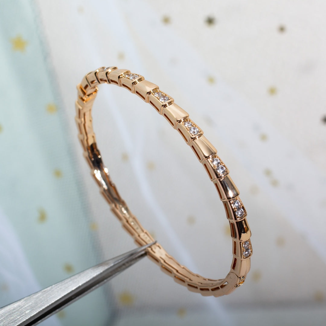 [Agudo Jewelry]SERPENTI BRACELET PINK GOLD DIAMOND