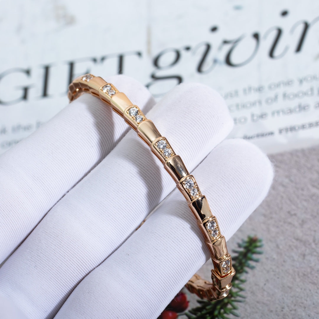 [Agudo Jewelry]SERPENTI SMALL BRACELET PINK GOLD DIAMOND