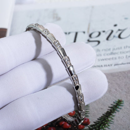 [Agudo Jewelry]SERPENTI BRACELET SILVER DIAMOND