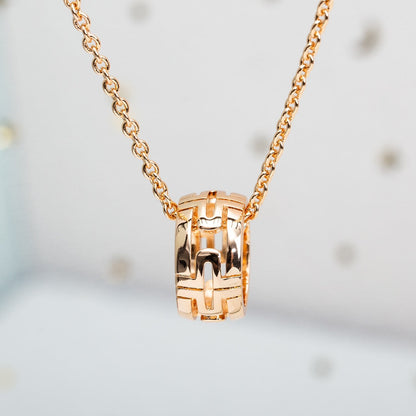 [Agudo Jewelry]PARENTESI NECKLACE PINK GOLD