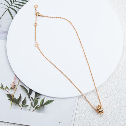 [Agudo Jewelry]PARENTESI NECKLACE PINK GOLD