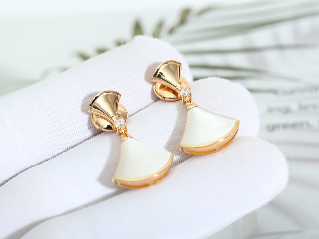 [Agudo Jewelry]DREAM MOP PINK GOLD EARRINGS