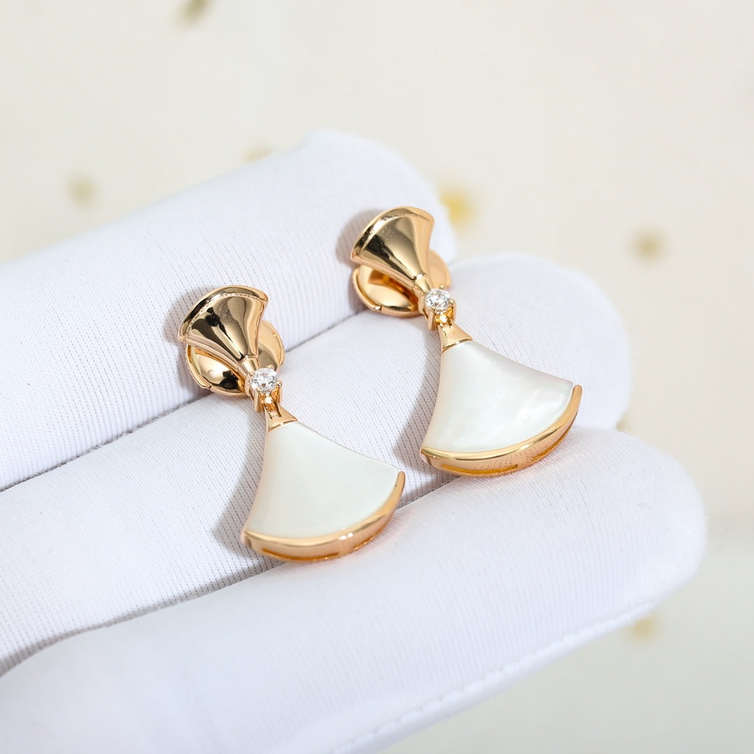 [Agudo Jewelry]DREAM MOP PINK GOLD EARRINGS