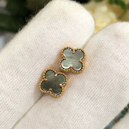 [Agudo Jewelry]CLOVER MINI GOLD EARRINGS