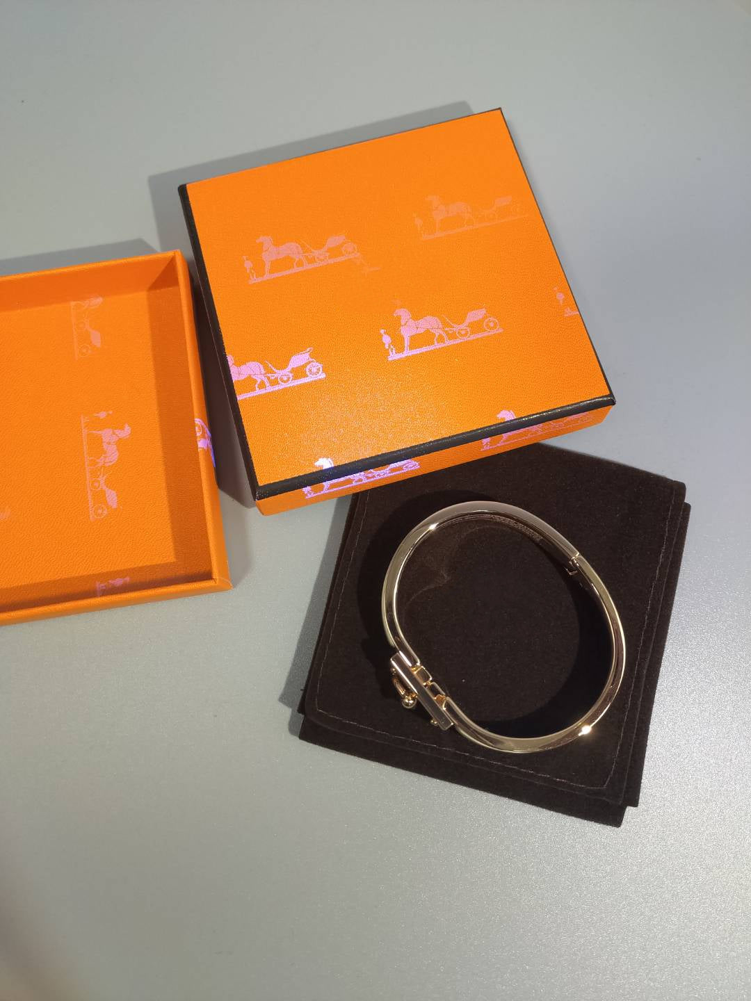 [Agudo Jewelry]H ORANGE BRACELET