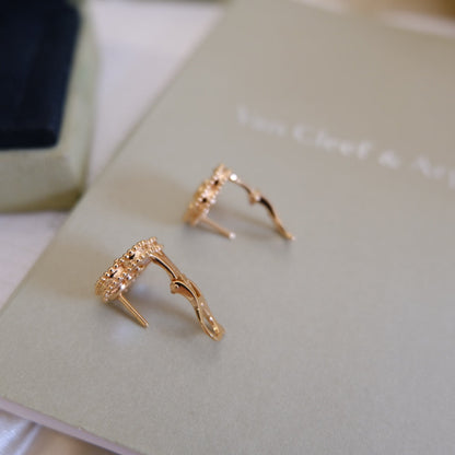 [Agudo Jewelry]LUCKY PINK GOLD WHITE MOP EARRINGS