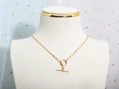 [Agudo Jewelry]ECHAPPEE NECKLACE PINK GOLD