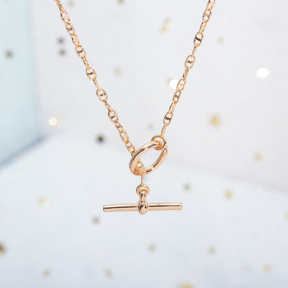 [Agudo Jewelry]ECHAPPEE NECKLACE PINK GOLD