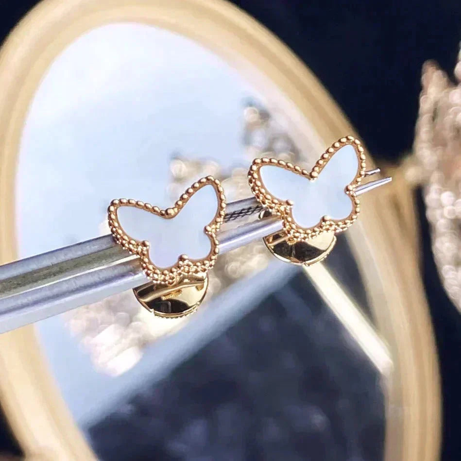 [Agudo Jewelry]SWEET BUTTERFLY MOP EARSTUDS