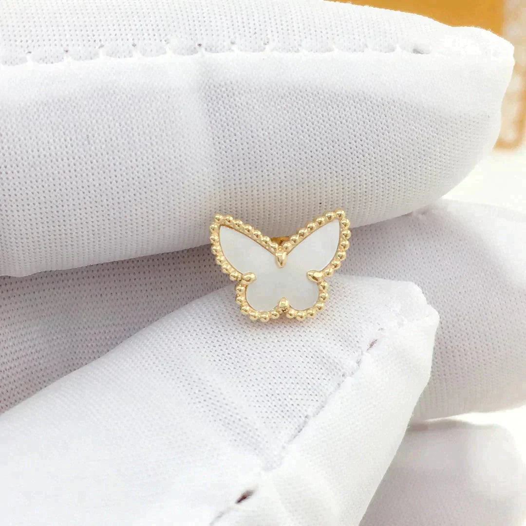 [Agudo Jewelry]SWEET BUTTERFLY MOP EARSTUDS