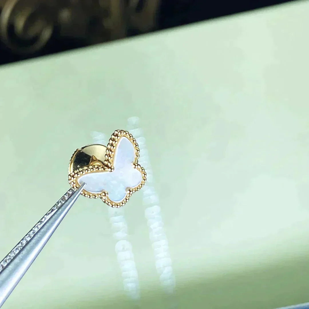 [Agudo Jewelry]SWEET BUTTERFLY MOP EARSTUDS