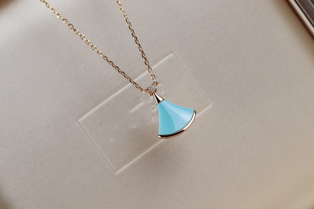 [Agudo Jewelry]DREAM NECKLACE TURQUOISE PINK GOLD