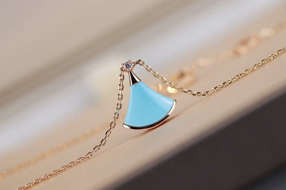 [Agudo Jewelry]DREAM NECKLACE TURQUOISE PINK GOLD