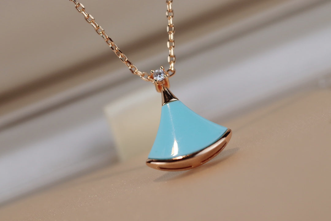 [Agudo Jewelry]DREAM NECKLACE TURQUOISE PINK GOLD