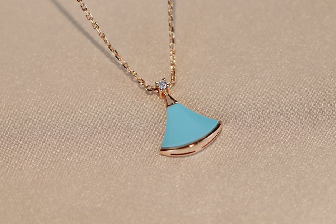 [Agudo Jewelry]DREAM NECKLACE TURQUOISE PINK GOLD