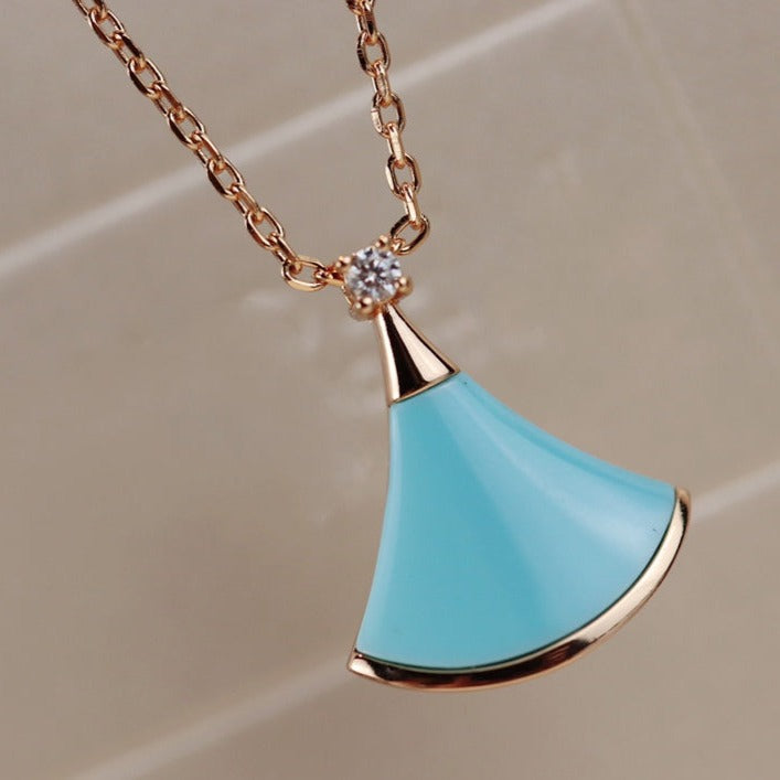 [Agudo Jewelry]DREAM NECKLACE TURQUOISE PINK GOLD