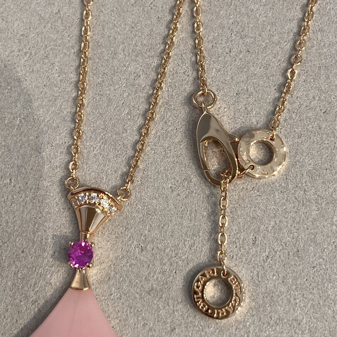 [Agudo Jewelry]DREAM NECKLACE PINK OPAL