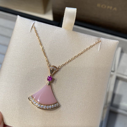 [Agudo Jewelry]DREAM NECKLACE PINK OPAL