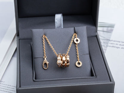 [Agudo Jewelry]SERPENTI PINK GOLD NECKLACE DIAMOND