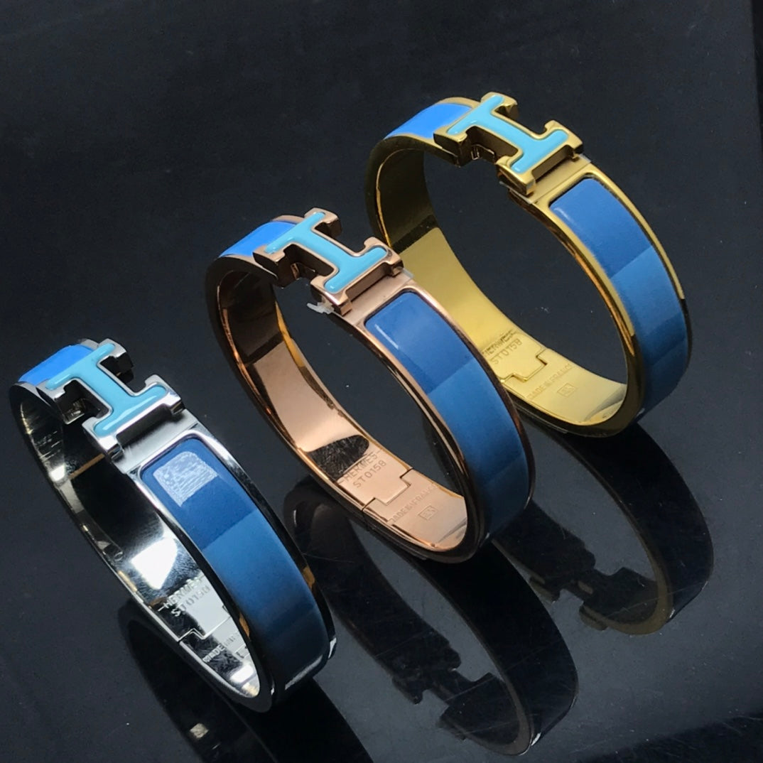 [Agudo Jewelry]H BRACELET BLUE RAINBOW CERAMIC