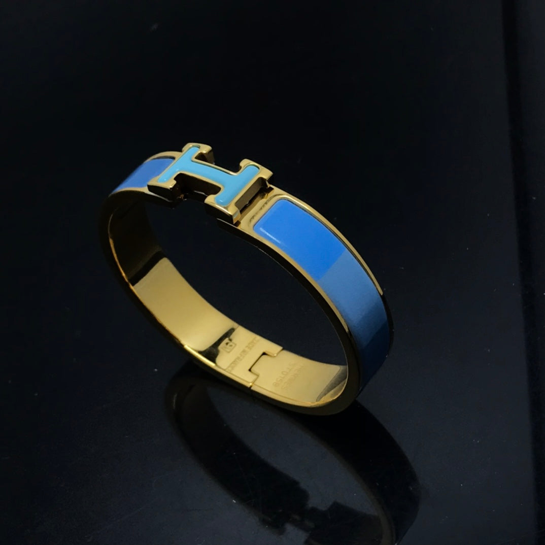 [Agudo Jewelry]H BRACELET BLUE RAINBOW CERAMIC