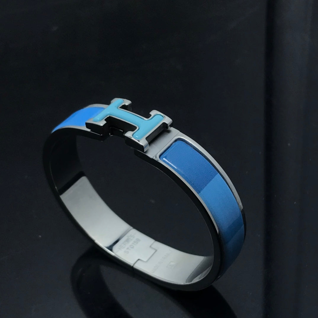 [Agudo Jewelry]H BRACELET BLUE RAINBOW CERAMIC