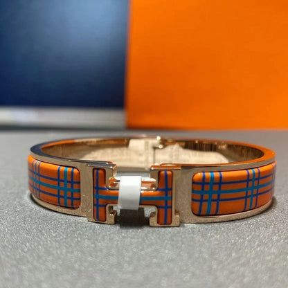 [Agudo Jewelry]H TARTAN BRACELET 12MM