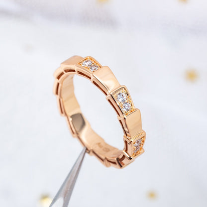 [Agudo Jewelry]SERPENTI RING PINK GOLD  3MM