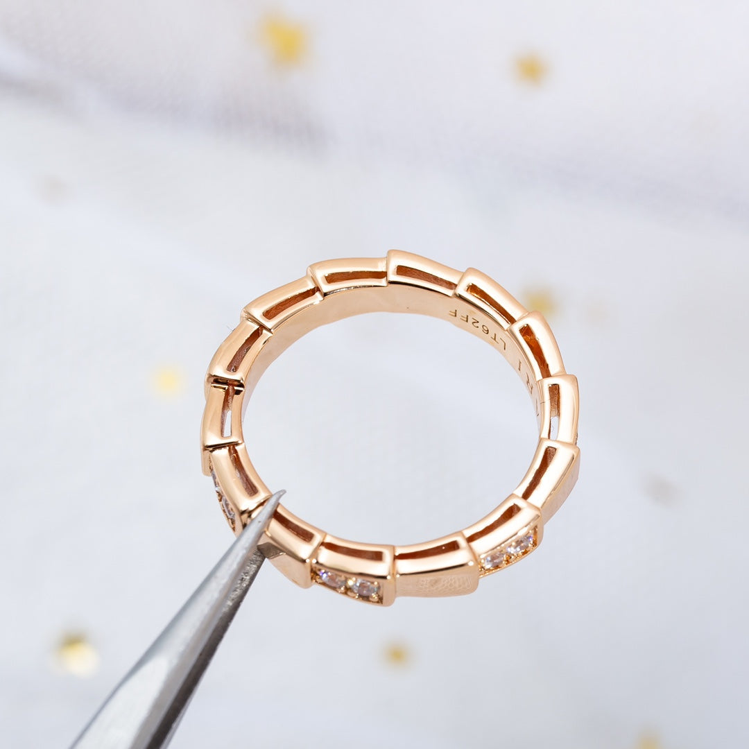 [Agudo Jewelry]SERPENTI RING PINK GOLD  3MM