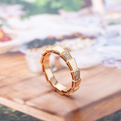 [Agudo Jewelry]SERPENTI RING PINK GOLD  3MM