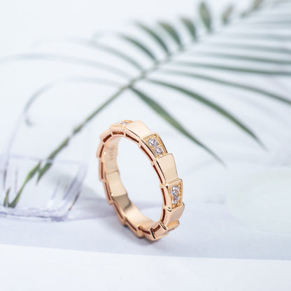 [Agudo Jewelry]SERPENTI RING PINK GOLD  3MM