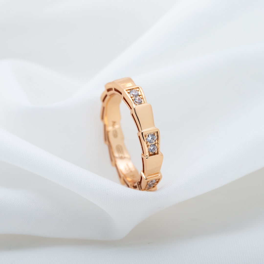 [Agudo Jewelry]SERPENTI RING PINK GOLD  3MM