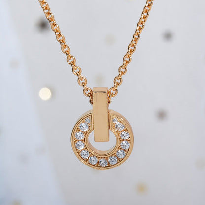 [Agudo Jewelry]GARI NECKLACE PINK GOLD DIAMOND