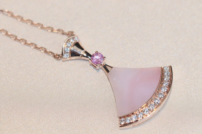 [Agudo Jewelry]DREAM NECKLACE PINK MOP DIAMOND