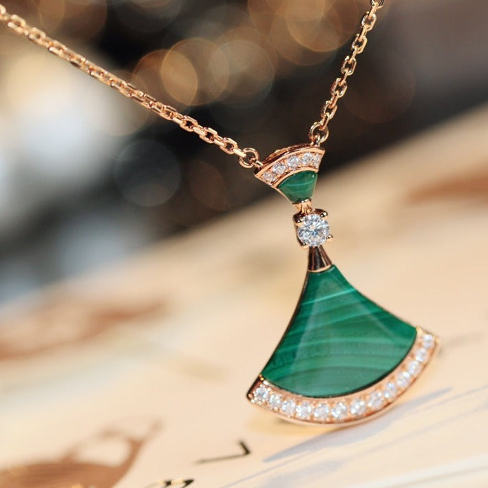 [Agudo Jewelry]DREAM NECKLACE MALACHITE DIAMOND